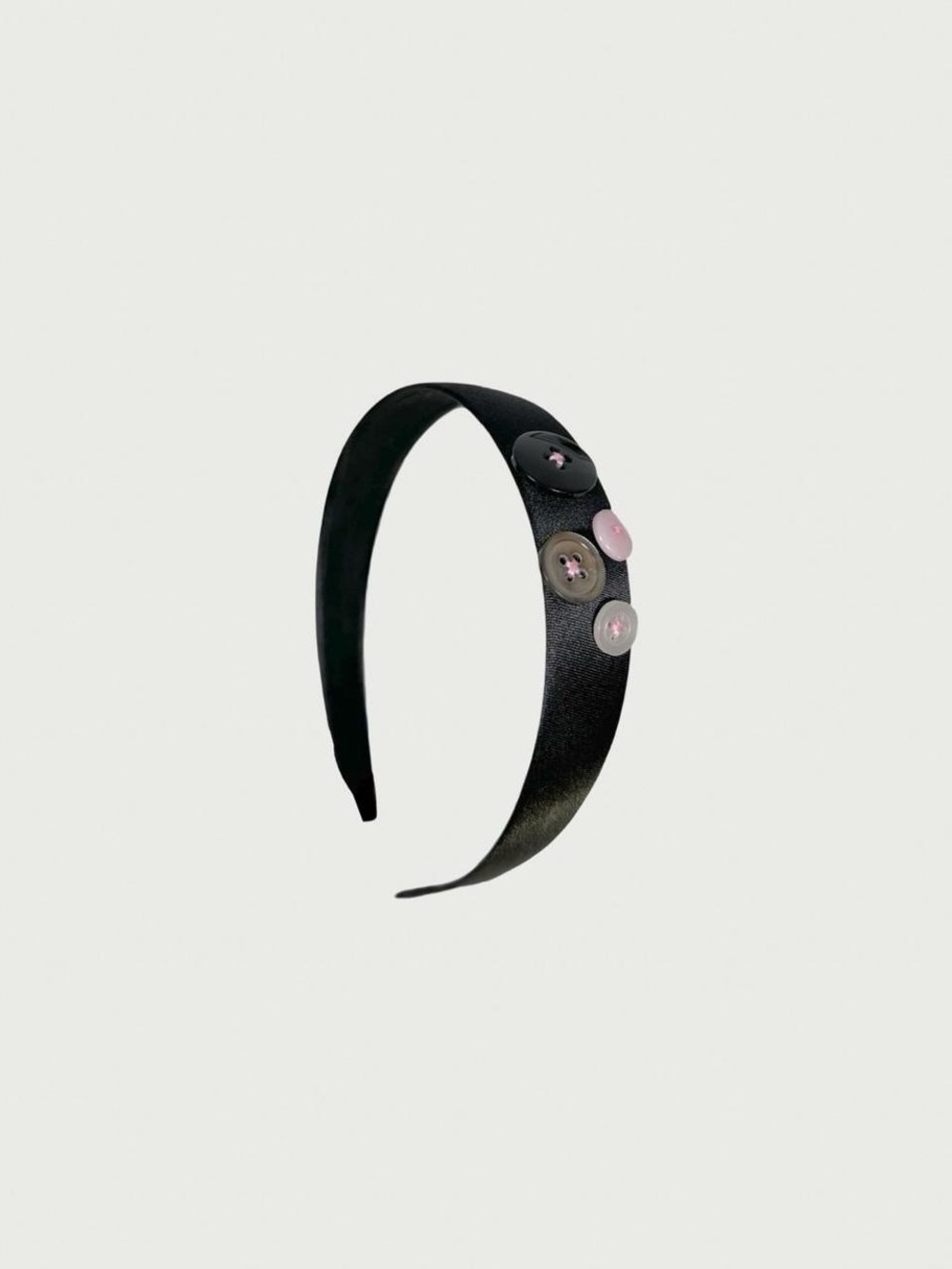 Satin Button Headband
